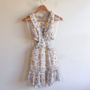 ASTR the Label Lace Up Eyelet Dress